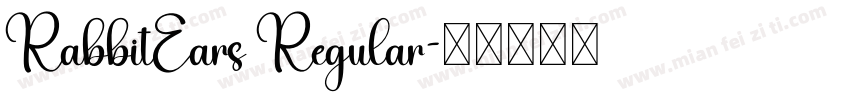 RabbitEars Regular字体转换